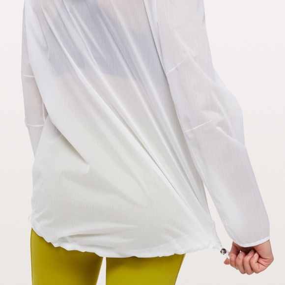 *SOLD* LULULEMON Sheer Joy Waterproof Running Jacket White NWT New 0 - Picture 6 of 9
